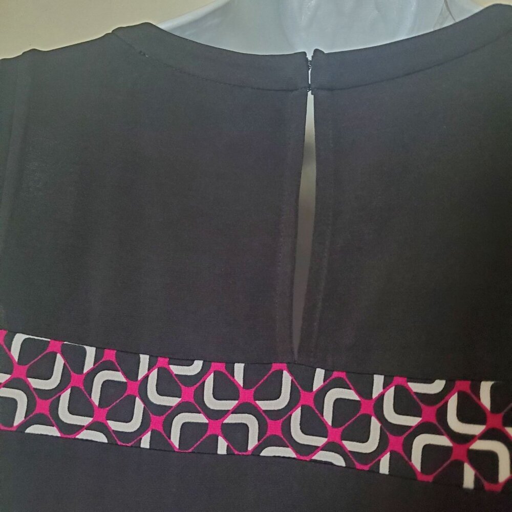 Michael kors womens mini dress sz medium deep Fuchsia round neck sleeveless new - Picture 16 of 16